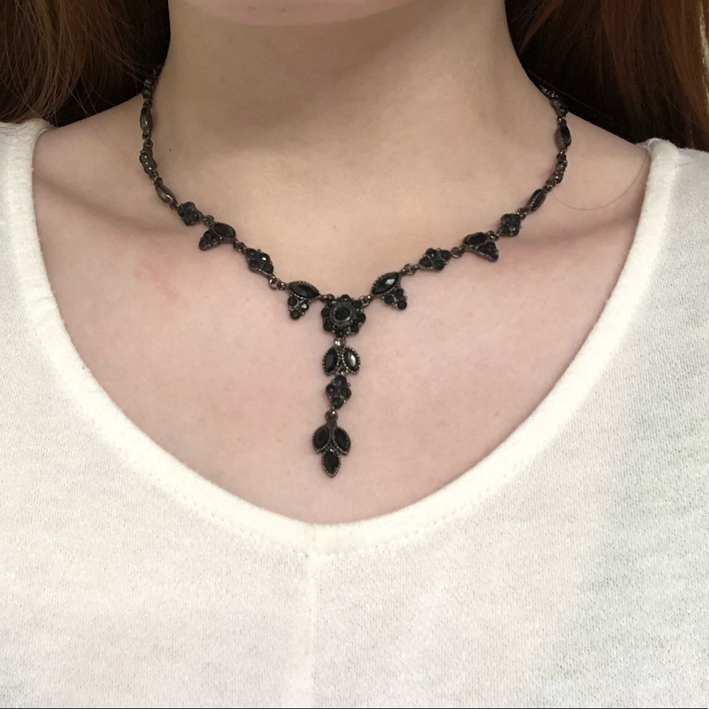 Black Jeweled Necklace